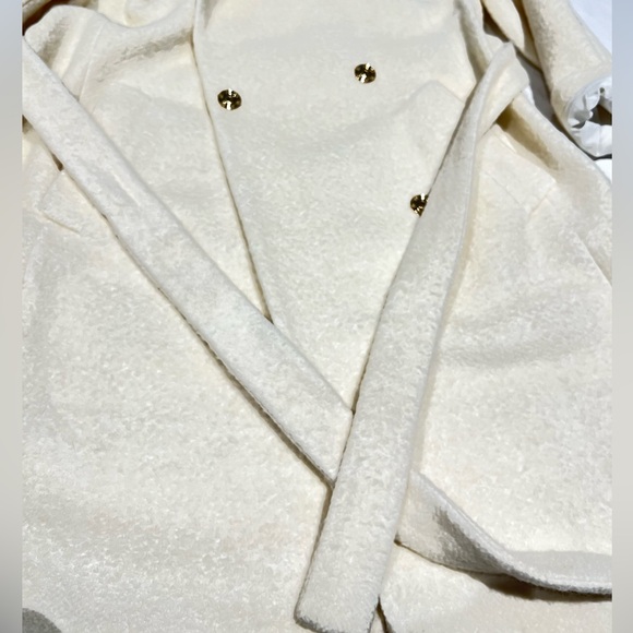 Ann Taylor Belted Funnel Neck Coat L - Picture 13 of 14